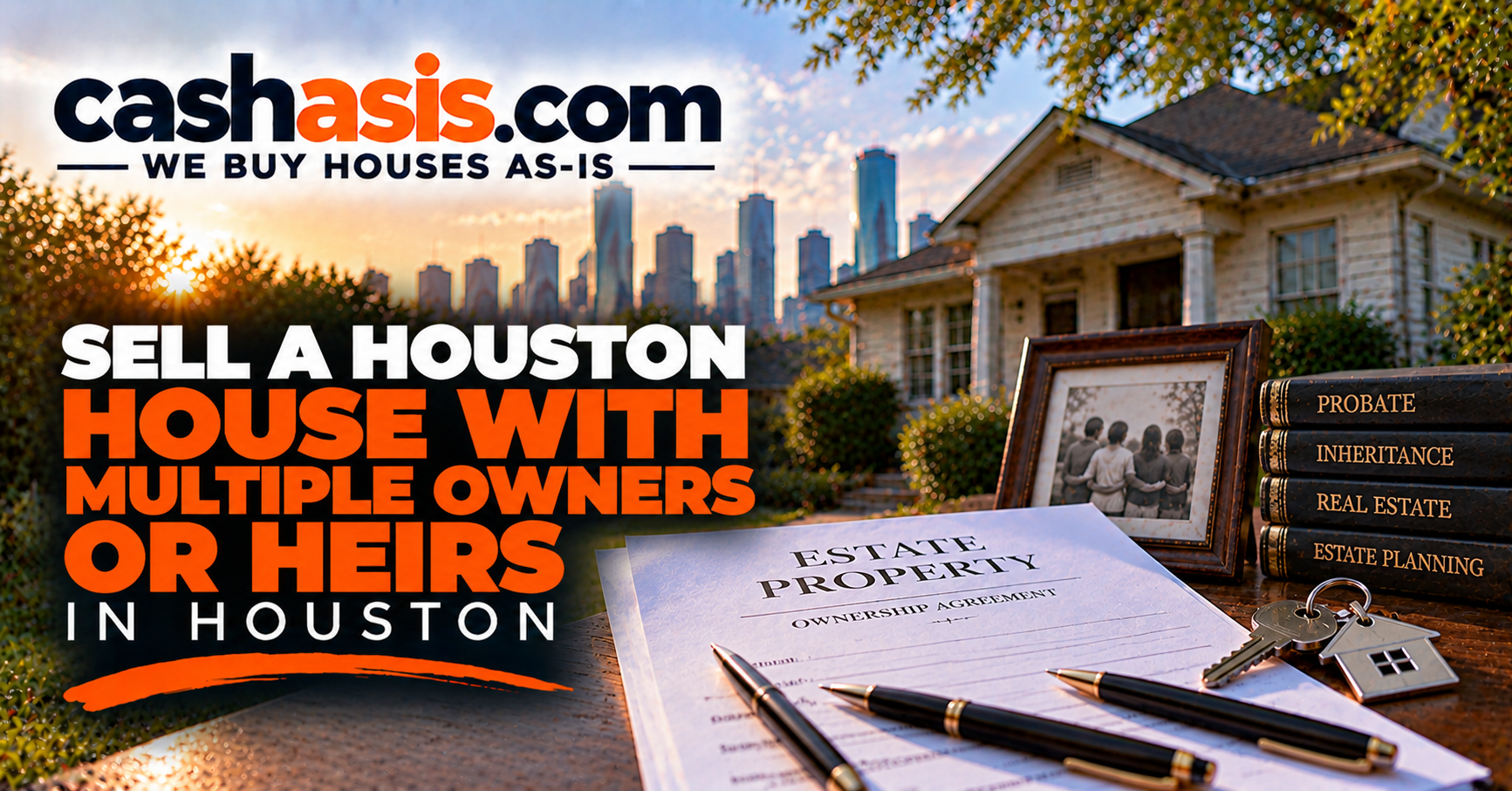 Sell a Houston house with multiple owners or heirs through CashAsIs